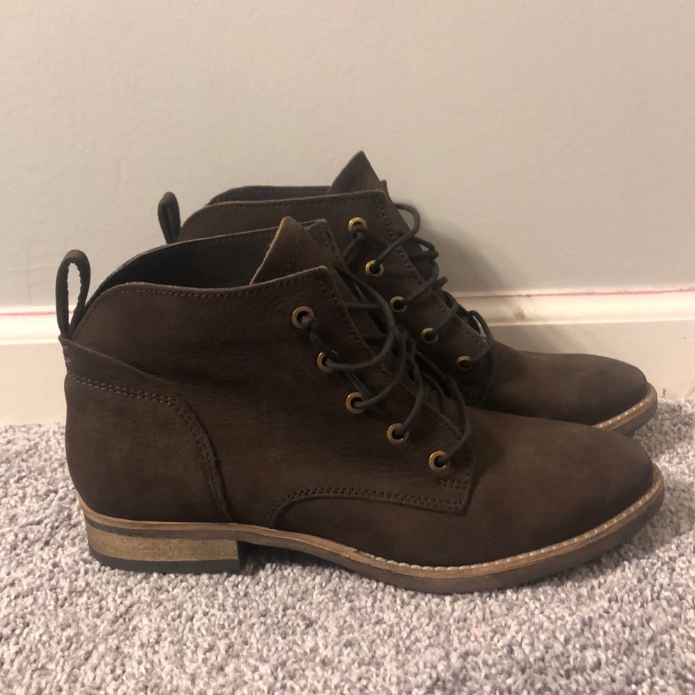 Brown ankle boots